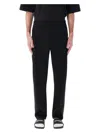 Palm Angels Curved Logo Track Pants In Black