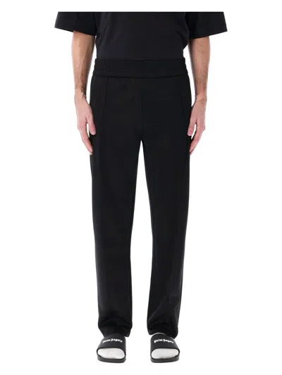 PALM ANGELS MEN'S CURVED LOGO TRACK PANTS