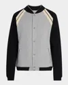 Palm Angels Front Button Closure Light Grey Sweater With Raglan Sleeves And Logo Detail In Gray