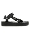 Palm Angels Depa Logo Print Sandals In Black