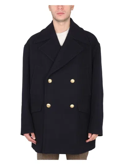 PALM ANGELS MEN'S DOUBLE-BREASTED COAT