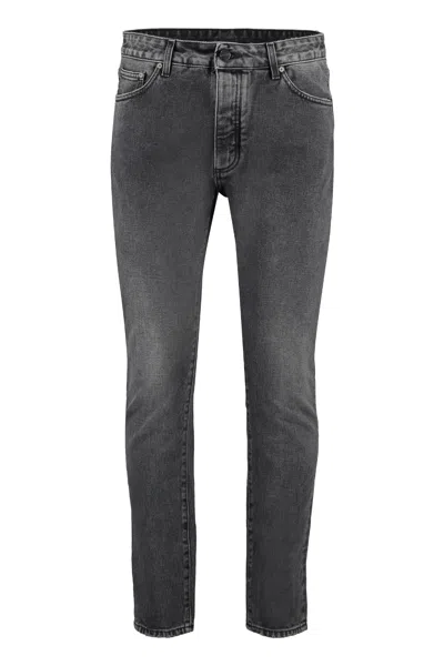 Palm Angels Men's Grey Straight Leg Jeans For Ss23