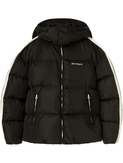 PALM ANGELS MEN'S HOODED PUFFER JACKET