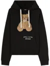 Palm Angels Men Bear In Mind Cotton Hoodie In Black
