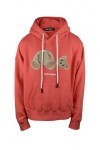 Palm Angels Hooded Sweatshirt In Pink