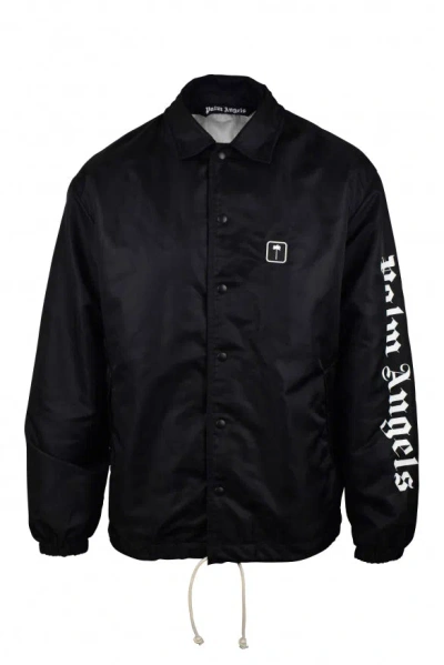 Palm Angels Men Jacket In Black