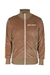 Palm Angels Side Stripe Embroidered-logo Track Jacket In Brown