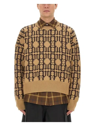 PALM ANGELS MEN'S JACQUARD SWEATER