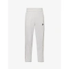 PALM ANGELS MONOGRAM BRAND-PATCH STRAIGHT-LEG WOVEN TROUSERS