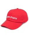 Palm Angels Logo-print Baseball Cap In Red