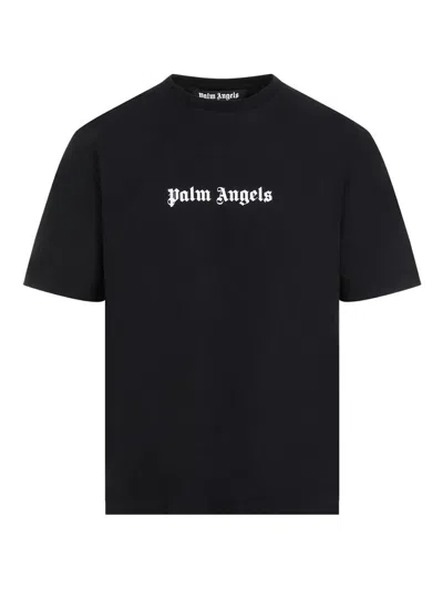 Palm Angels Men's Logo Cotton T-shirt In Black
