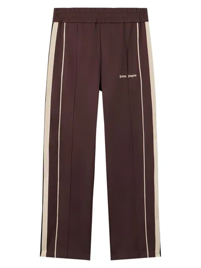 Palm Angels Classic Logo Vintage Track Pants In Brown