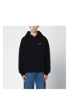 Palm Angels Brand-embroidery Kangaroo-pocket Relaxed-fit Cotton-jersey Hoody
