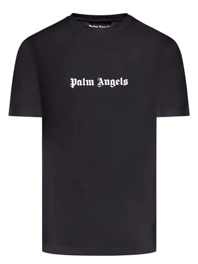 PALM ANGELS MEN'S LOGO T-SHIRT BLACK | SIZE SMALL | PMAA089C99JER003