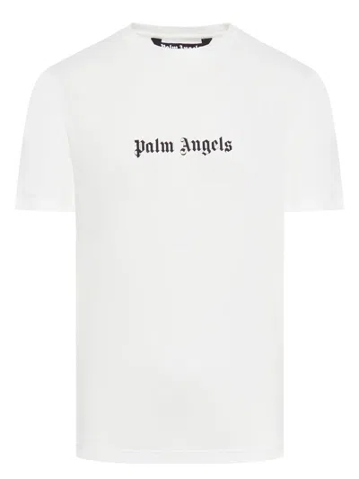 PALM ANGELS MEN'S LOGO T-SHIRT WHITE | SIZE XL | PMAA089C99JER003