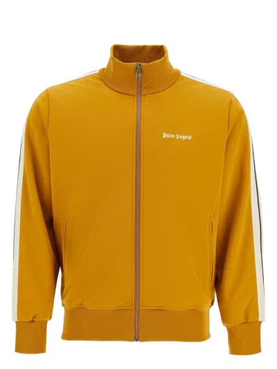 Palm Angels Men's Logo Track Jacket In Yellow