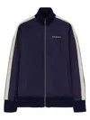 Palm Angels Track Jacket With Zipper In Blue