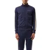 Palm Angels Classic Logo Track Jacket In Navy Blue/off White