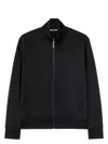 Palm Angels Classic Logo Tech Zip Track Jacket In Black