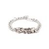 Palm Angels Silver Melted Chain Bracelet In Silver