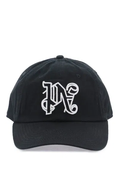 PALM ANGELS PALM ANGELS MEN'S MONOGRAM BASEBALL CAP