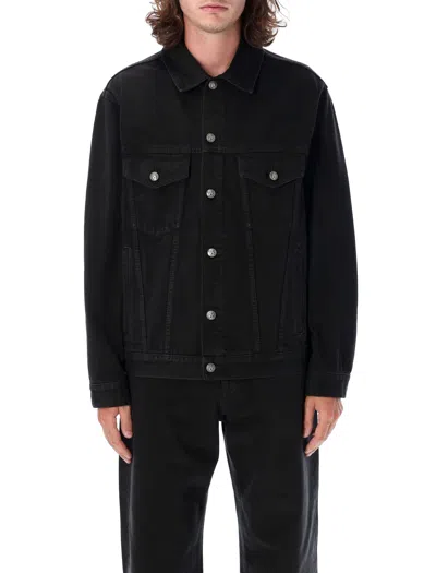 PALM ANGELS MEN'S MONOGRAM DENIM JACKET