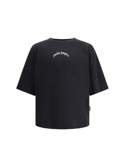 Palm Angels Men Oversized T-shirt In Black