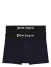 Palm Angels Men's Set Of Two Cotton Boxers | Size Small | Pmuh001c99fab0020110 Color Whiteblack In Multicolour
