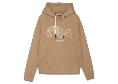 Pre-owned Palm Angels Men's  Bear Hoodie In Beige In Sand
