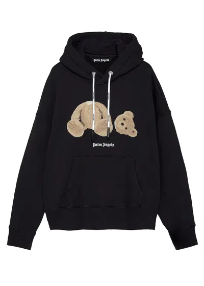 Pre-owned Palm Angels Men's  Bear Hoodie In Black