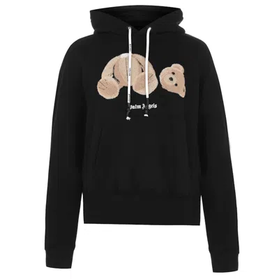 Pre-owned Palm Angels Men's  Bear Hoodie In Black