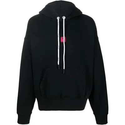 Pre-owned Palm Angels Men's  Bold Angels Pxp Logo Hoodie In Black