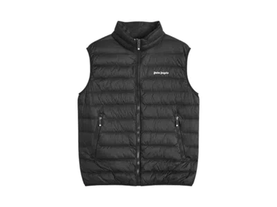 Pre-owned Palm Angels Men's  Classic Logo Gilet Vest In Black