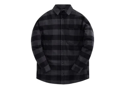 Pre-owned Palm Angels Men's  Classic Logo Overshirt In Black/grey/white In Multi