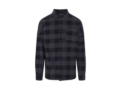 Pre-owned Palm Angels Men's  Classic Logo Overshirt In Black/white In Multi