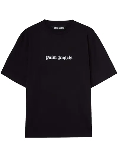 Pre-owned Palm Angels Men's  Classic Logo Slim T-shirt In Black/white