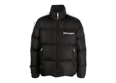 Pre-owned Palm Angels Men's  Classic Track Down Jacket In Black/white