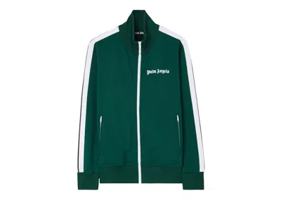 Pre-owned Palm Angels Men's  Classic Track Jacket In 5501 Green/white