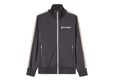 Pre-owned Palm Angels Men's  Classic Track Jacket In Dark Grey/off White