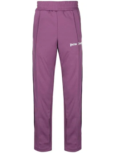 Pre-owned Palm Angels Men's  College Track Pants In Purple