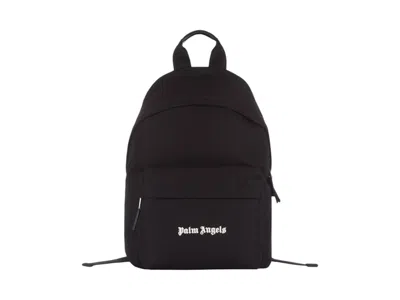Pre-owned Palm Angels Men's  Cordura Logo Backpack In Black