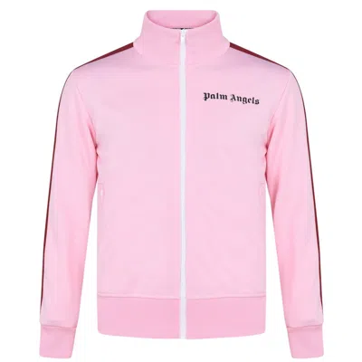 Pre-owned Palm Angels Men's  Funnel Zip Track Jacket In Pink