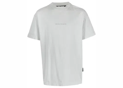 Pre-owned Palm Angels Men's  Gd Reverse Logo Tee Shirt In Light Grey