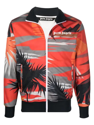 Pre-owned Palm Angels Men's  Hawaii Track Jacket In Redoff White