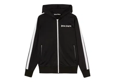 Pre-owned Palm Angels Men's  Hoody Track Jacket In Black/white