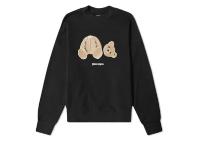 Pre-owned Palm Angels Men's  Kill The Bear Crewneck Sweatshirt In Black/brown In Multi
