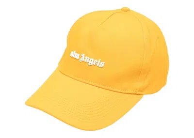 Pre-owned Palm Angels Men's  Logo Baseball Cap In Yellow