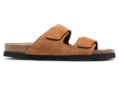 Pre-owned Palm Angels Men's  Logo Print Slide Als Sneakers In Sand