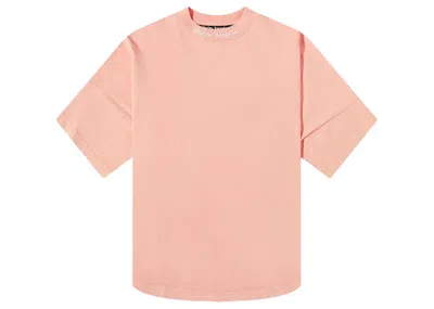 Pre-owned Palm Angels Men's  Logo Print T-shirt In Pink