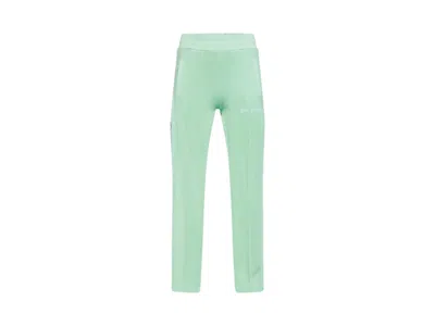 Pre-owned Palm Angels Men's  Logo Trackpants In Fluo Green